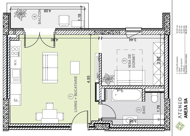 Vand/Cesionez promisiune vanzare-cumparare Apartament Tip C Ateneo