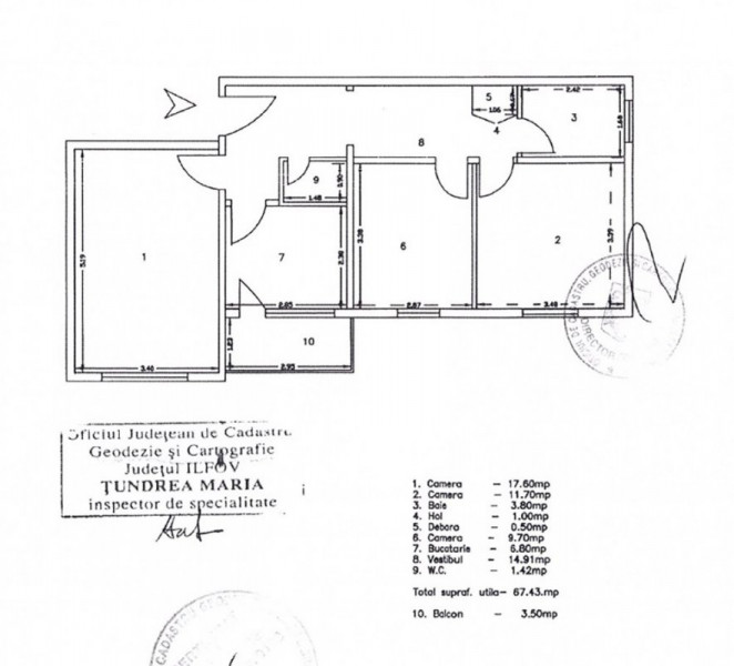 Apartament Buftea central