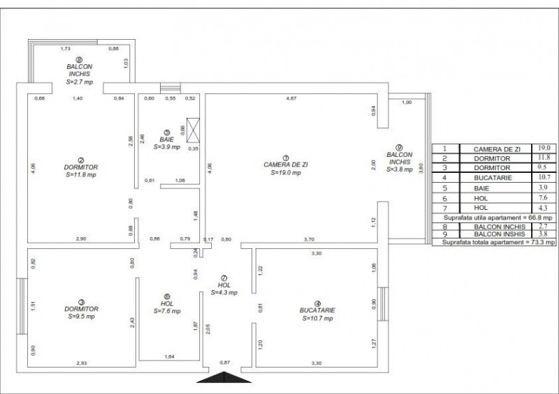3 camere, zona Sagului, Parc Clabucet