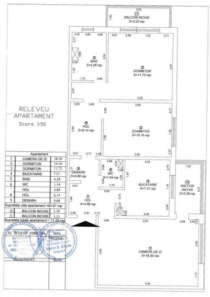De Vanzare - Apartament 3 camere (Zona Aradului)